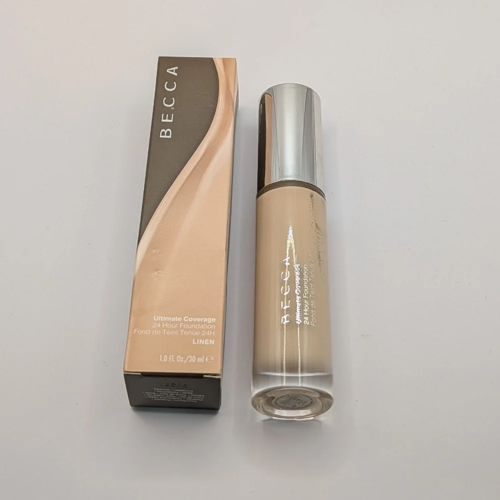 Becca Foundation Linen NIB 1 oz 24 Hour Coverage